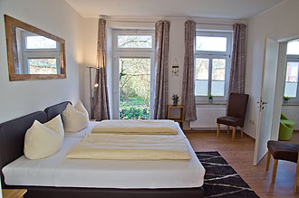 Schlafzimmer Ferienwohnung in Burg Fehmarn
